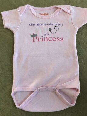 Sara Kety Baby Girls Pink Onesie Short Sleeves Size 6-12 Month